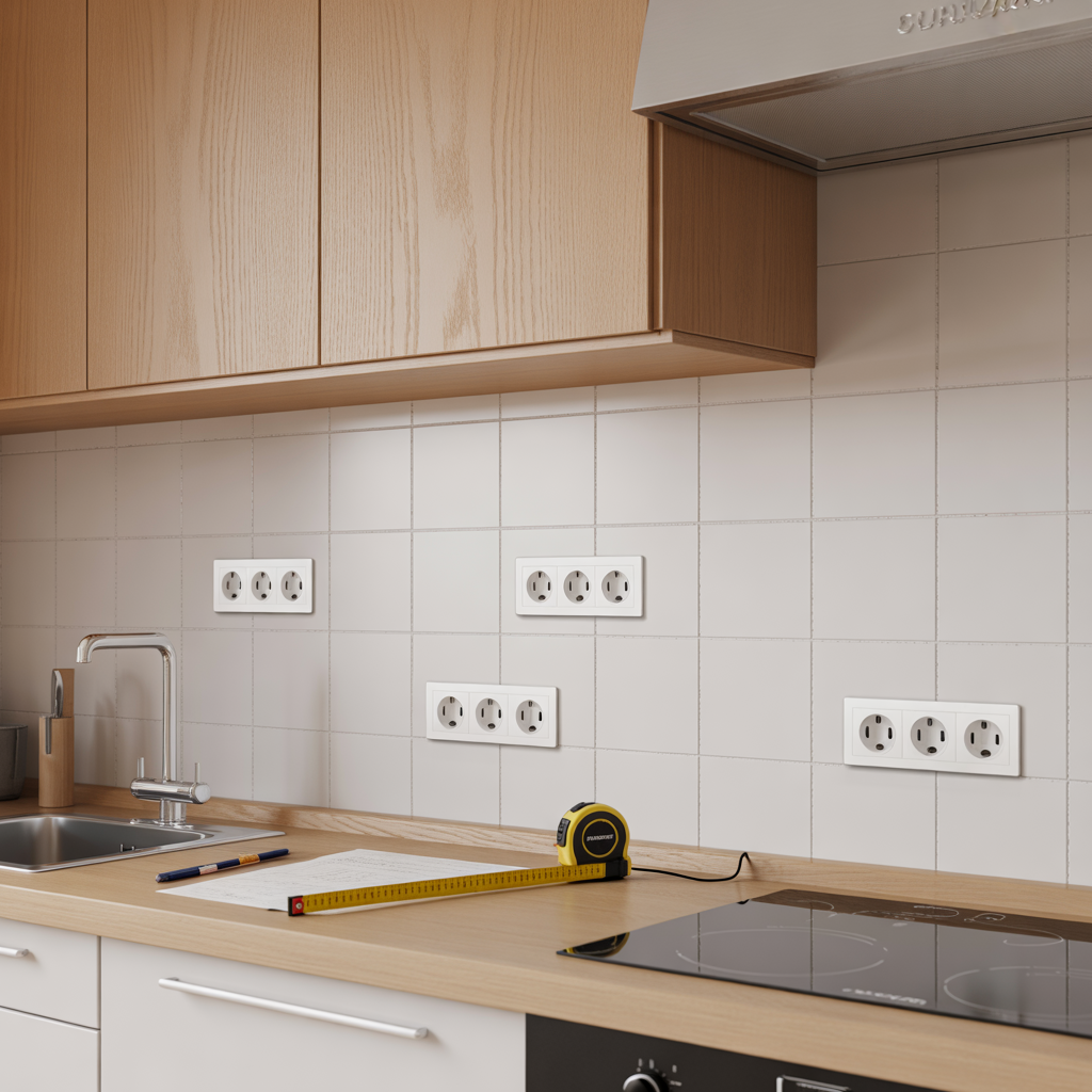 planera eluttag i kok checklista enligt gallande regler