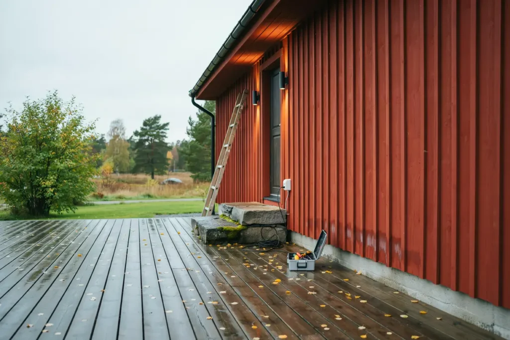 september i fritidshuset smarta el tg rder innan kallare kv llar och fuktigare v der